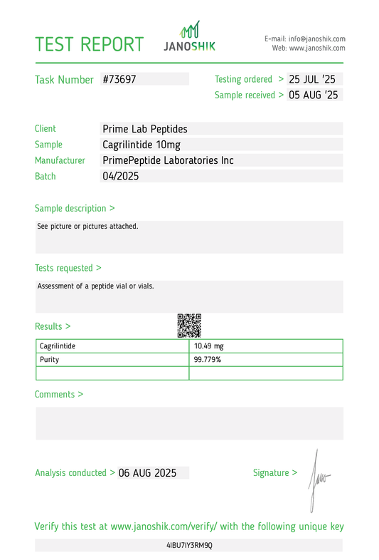 Cagrilintide – 10mg