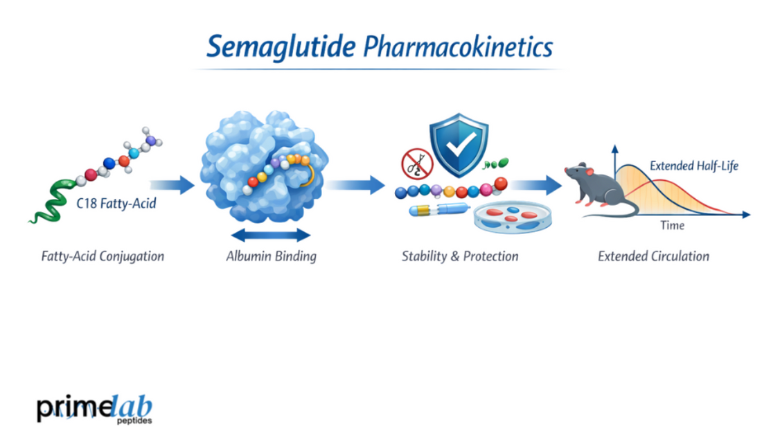 Fatty-Acid Conjugation and Semaglutide Pharmacokinetics