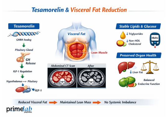 Does Tesamorelin Selectively Target Visceral Adipose Tissue Without Systemic Effects?