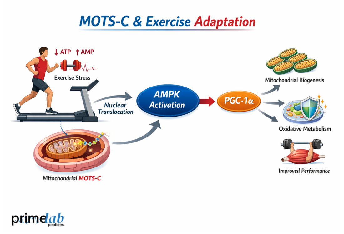 What Evidence Shows MOTS-C Interacts With Exercise Signaling Pathways?
