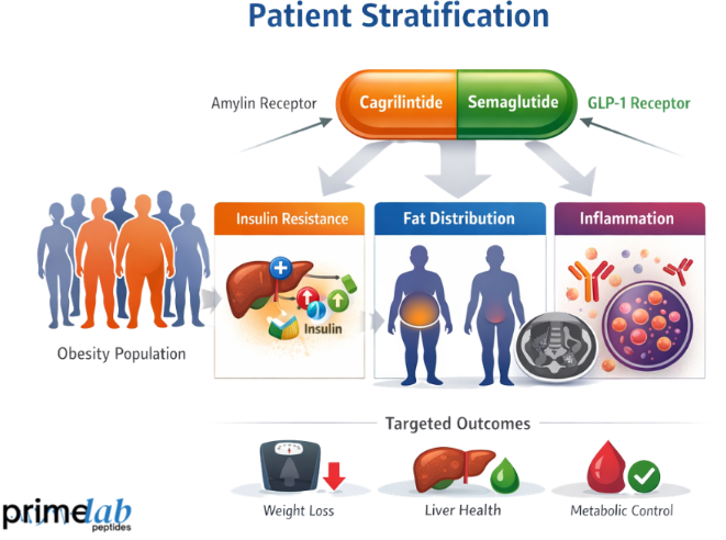 Can Patient Stratification Improve Cagrilintide &amp; Semaglutide Combination Pharmacotherapy Studies?