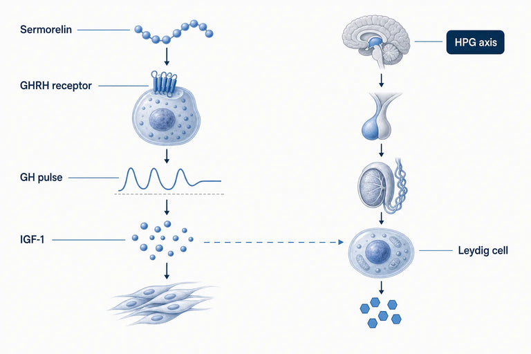 Sermorelin and Testosterone: What Research Shows (2026)