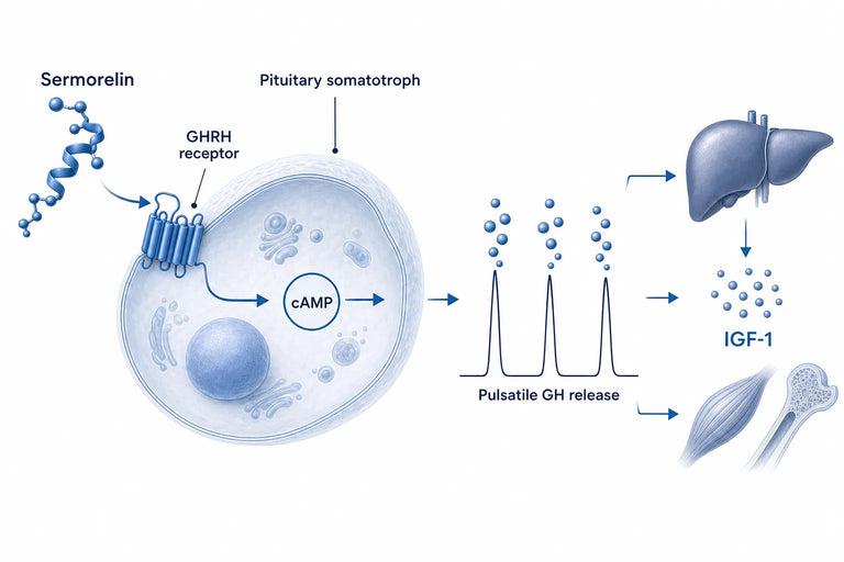 Sermorelin Mechanism of Action: GHRH to IGF-1 (2026)