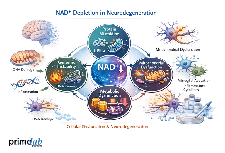 Is NAD⁺ Deficiency Implicated in Neurodegenerative Disease Progression Mechanisms?