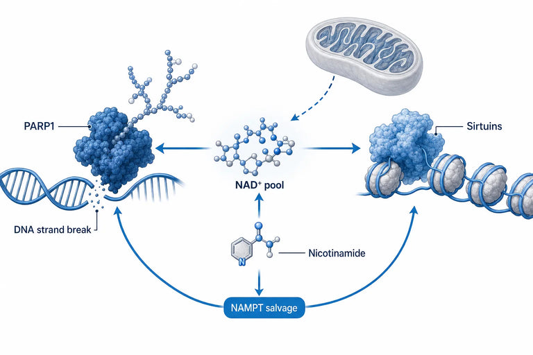 NAD+ and DNA Repair: PARP & Sirtuins Explained (2026)