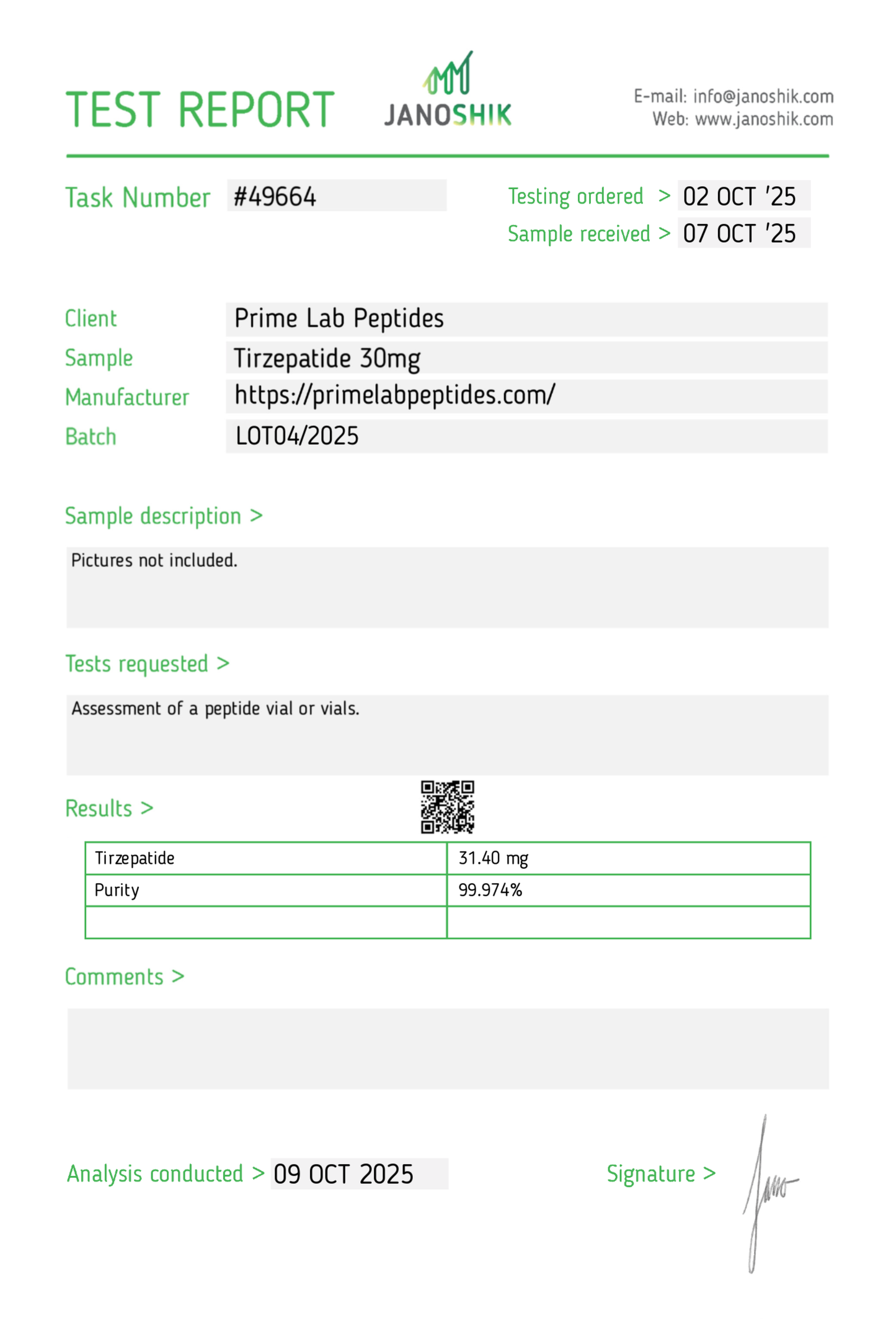 Tirzepatide – 30mg (10 Vials)