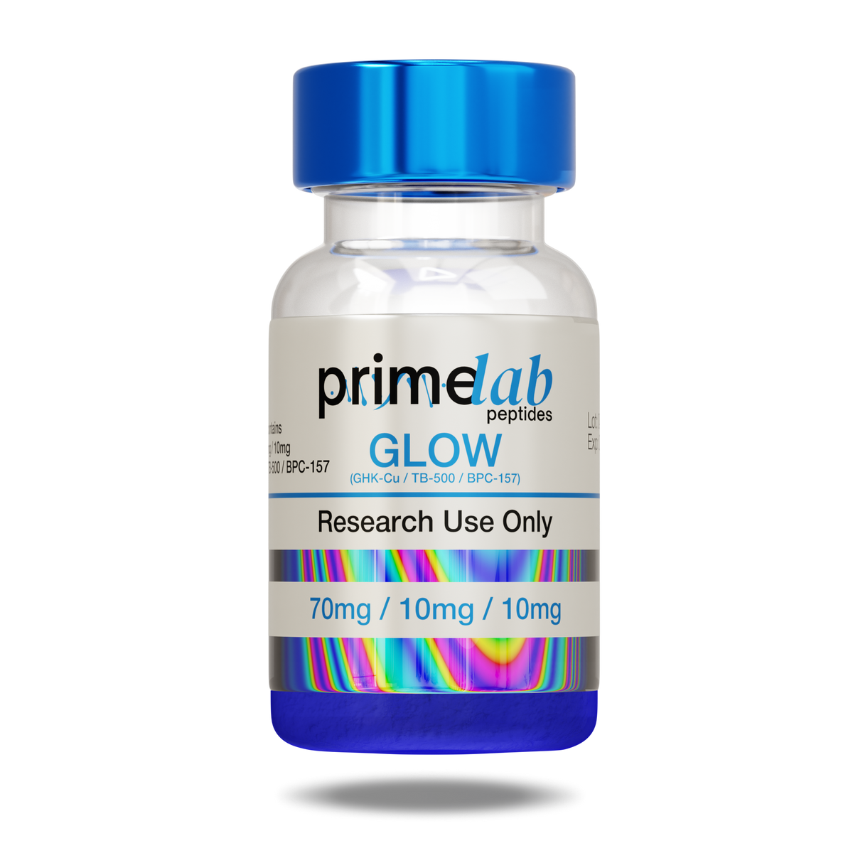 primal peptides ghk cu GLOW Peptide Blend 70mg Come prep a Vitamin Boost metabolism with B12 Size:5.0 oz Refill
