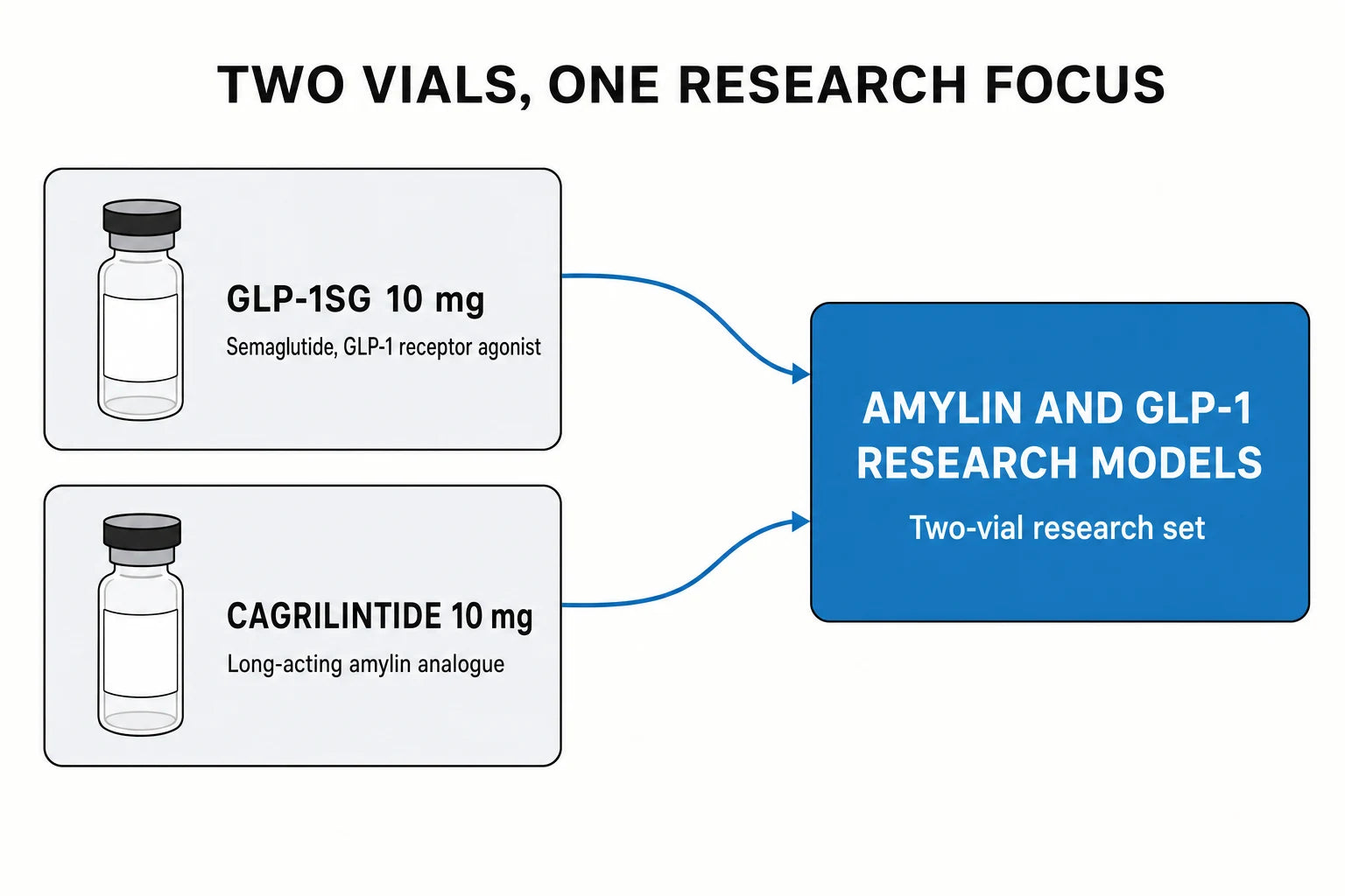 Tandem Bundle two-vial amylin and GLP-1 research diagram